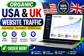 do organic USA,UK website traffic to increase sales
