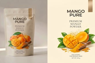 design minimalistic product packaging and label design