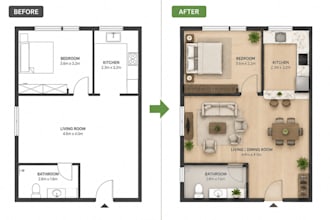 optimize your apartment floor plan with professional space planning