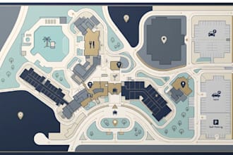 create professional wayfinding maps for hotels, campuses, malls, and businesses