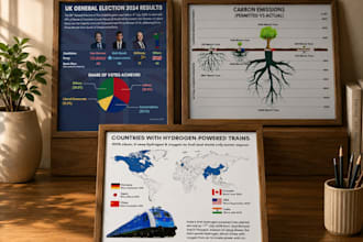 make infographics presentations charts and designs