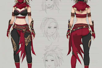 create stylish anime character illustrations and portraits