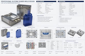 design professional silicone rubber molds for lsr and compression molding