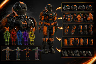 edit, create 3d character, bodygroup, 3d model for gmod, sfm, mmd, l4d2, fnf