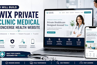 build wix private clinic website medical concierge health website nursing home