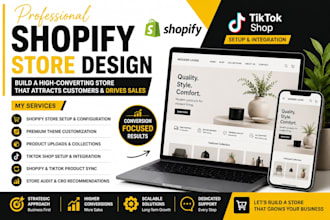 do shopify tiktok shop setup, shopify virtual assistance, shopify store cro