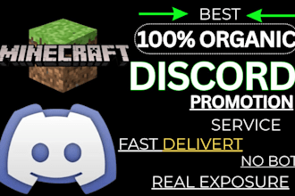 discord server promotion, minecraft, discord advertising, fivem gaming promotion