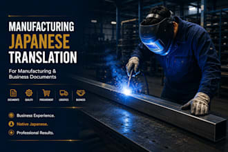 translate japanese manufacturing and procurement documents