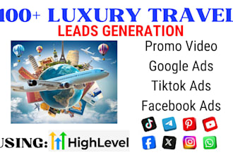 luxury travel leads luxury travel package marketing travel advisor leads ads