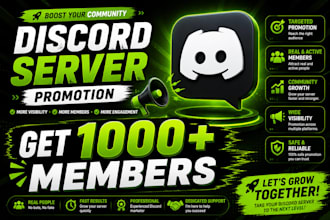 market and promote your discord server for community growth