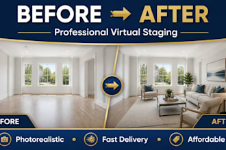 create photorealistic virtual staging for real estate listing photos