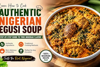 teach you how to cook authentic nigerian egusi soup