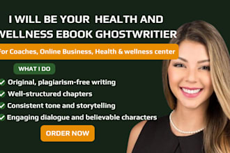 ghostwrite your health and wellness ebook for coaches and online businesses