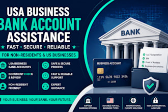 assist with usa bank creation, chase bank, bank of america, proof of address