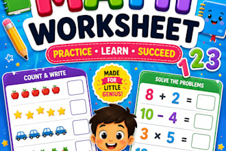 design printable kids math worksheets