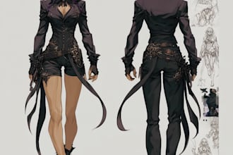 create manga anime artwork for characters stories and comics
