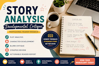 do story analysis developmental critiques plot analysis blurb synopsis critique