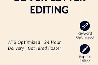 proofread and edit your resume CV and cover letter