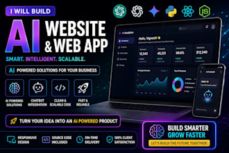 develop ai websites, ai saas apps, ai web apps, and custom ai software