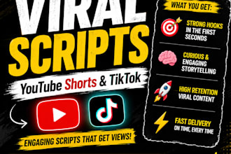 write viral youtube shorts and tiktok scripts