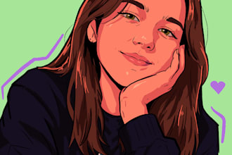 create a custom digital art portrait from your photo