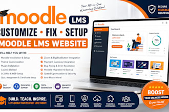 customize fix setup moodle lms website install plugins upload course