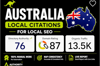 build manual australia local citations for local SEO