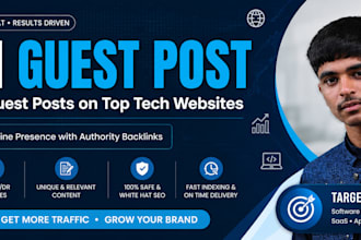 build tech backlinks via tech guest post on high da tech sites to rank blogs
