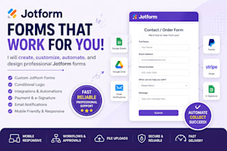 create, customize, automate, and design professional jotform forms