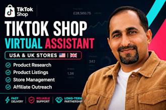 be your tiktok shop VA for US and UK store management
