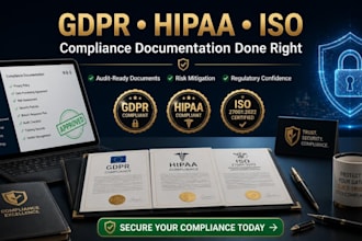 prepare gdpr hipaa iso and compliance documentation