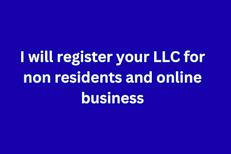 register you llc for non residents and online business