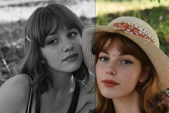 colorize and restore old black and white photos