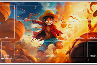 design custom playmat artwork one piece playmat tcg mtg deskmat artwork