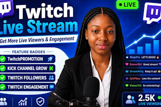 twitch live stream to boost viewers, audience, and engagement