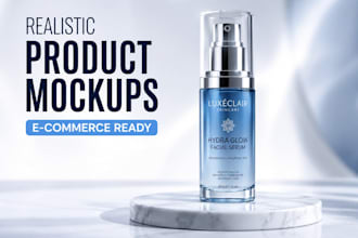 create realistic product mockups for ecommerce