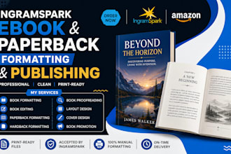 do ingramspark book formatting, hardcover publishing, ingramspark paperback
