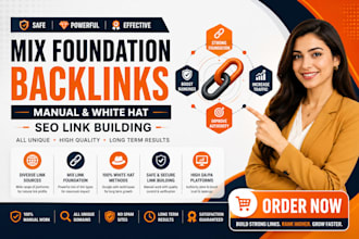 mix foundation backlinks manual and white hat SEO link building