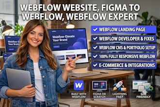 do webflow website, figma to webflow, webflow landing page as webflow expert