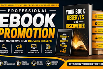 do amazon KDP book promotion, ebook marketing and kindle ads