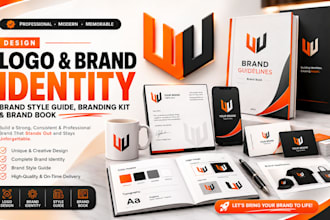 design logo brand identity,brand style guide branding kit and brand book