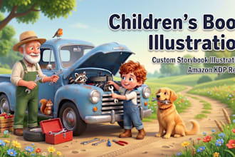 children story children story book illustration children story book illustration