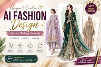 create unique ai fashion designs for clothing brands