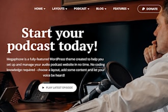 build squarespace podcast website episode archive website audio branding website