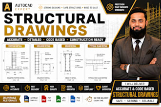 create professional autocad structural drawings and detailing