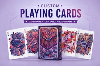 design custom card game, drinking games, party decks and adult card game art