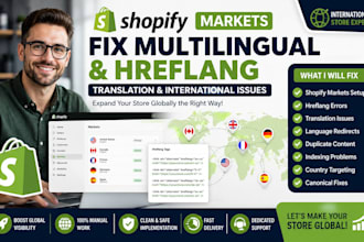 fix shopify markets multilingual translation hreflang international seo issues