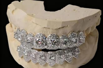 design high dentures grillz cad jewellery using exocad blender rhino meshlab