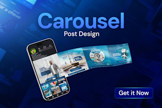 design instagram carousels, linkedin and facebook