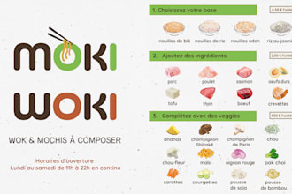 design a professional restaurant menu